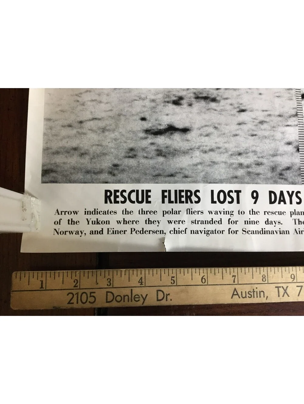 Illustrated Current News Photo - Rescue Crew Lost Canadian Northwest Yukon